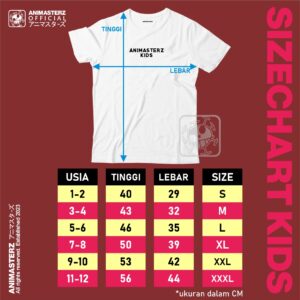 size chart kids